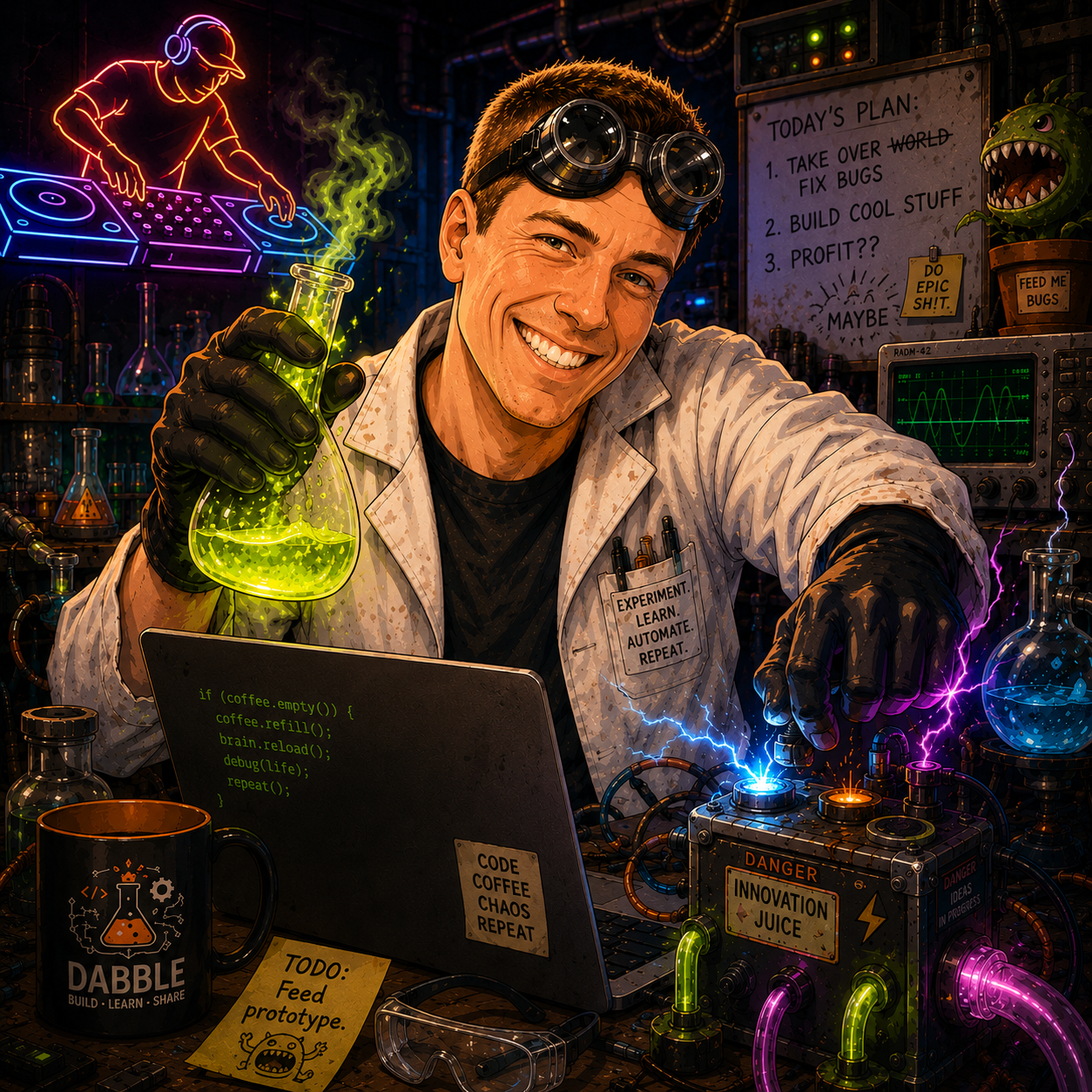 Jody the mad scientist
